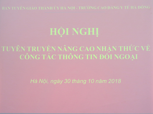 Hội nghị tuyên truyền công tác thông tin đối ngoại năm 2018