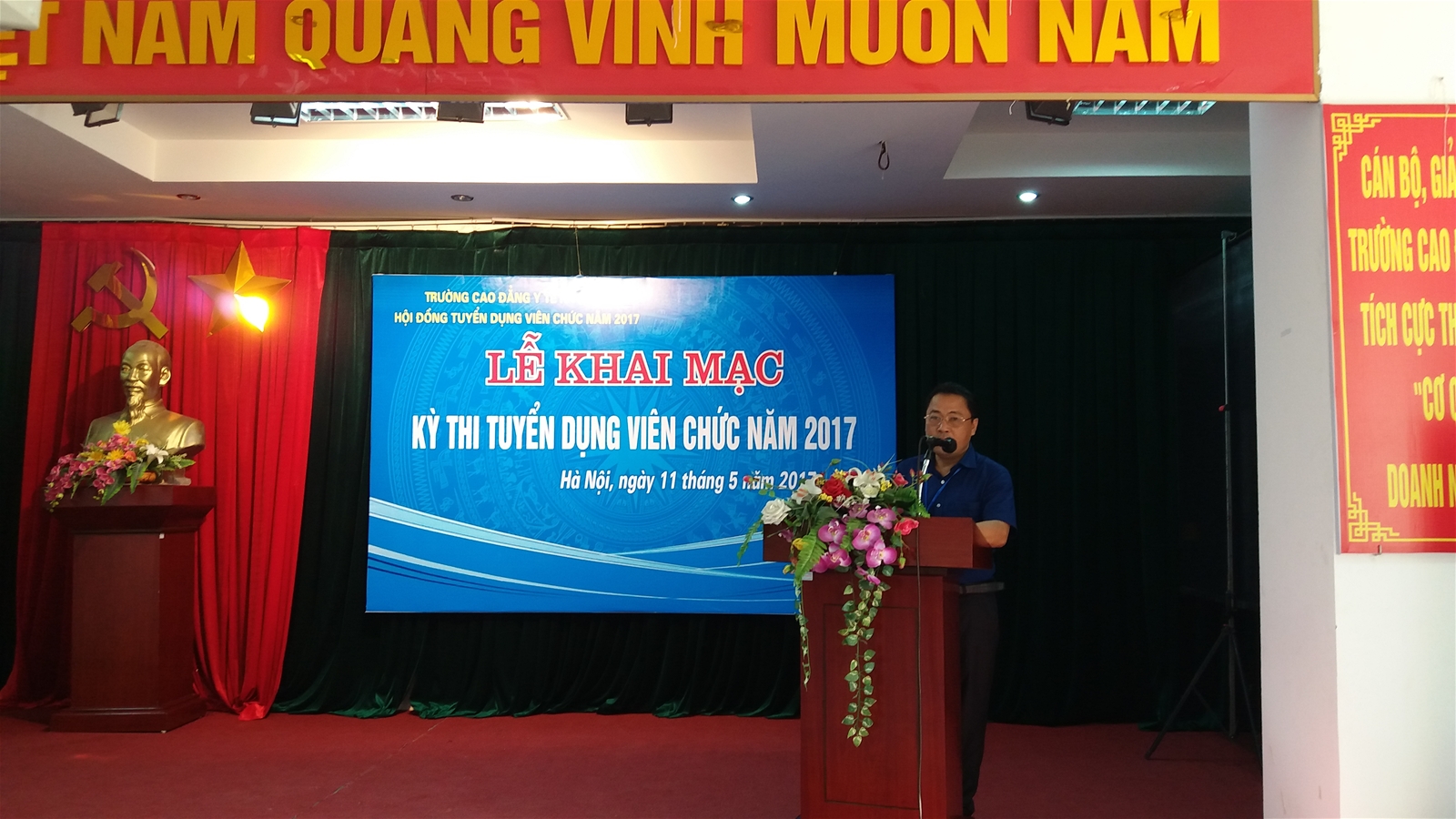 Lễ khai mạc kỳ thi tuyển dụng viên chức Trường Cao đẳng Y tế Hà Đông năm 2017