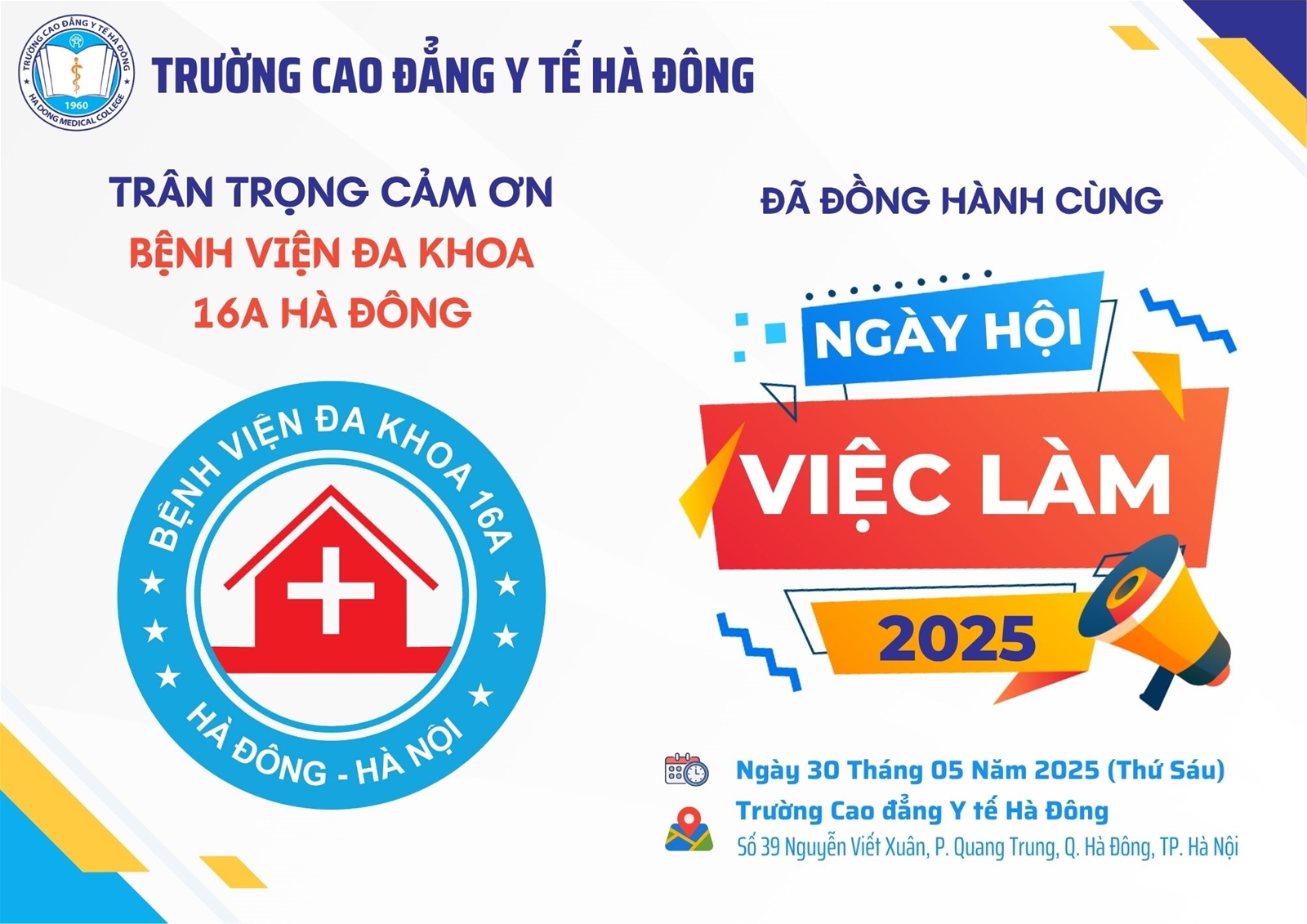 HDMC Job Fair 2025 - BỆNH VIỆN ĐA KHOA 16A HÀ ĐÔNG
