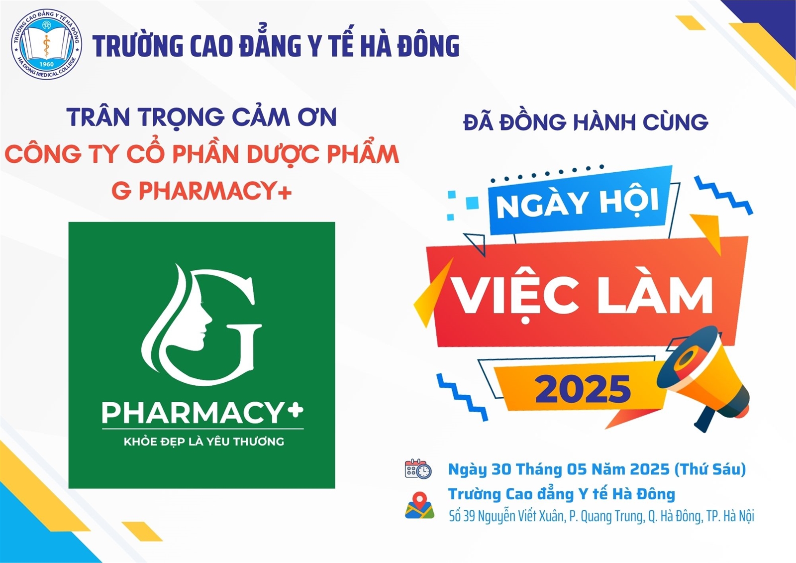 HDMC Job Fair 2025 - CÔNG TY CỔ PHẦN DƯỢC PHẨM G PHARMACY+