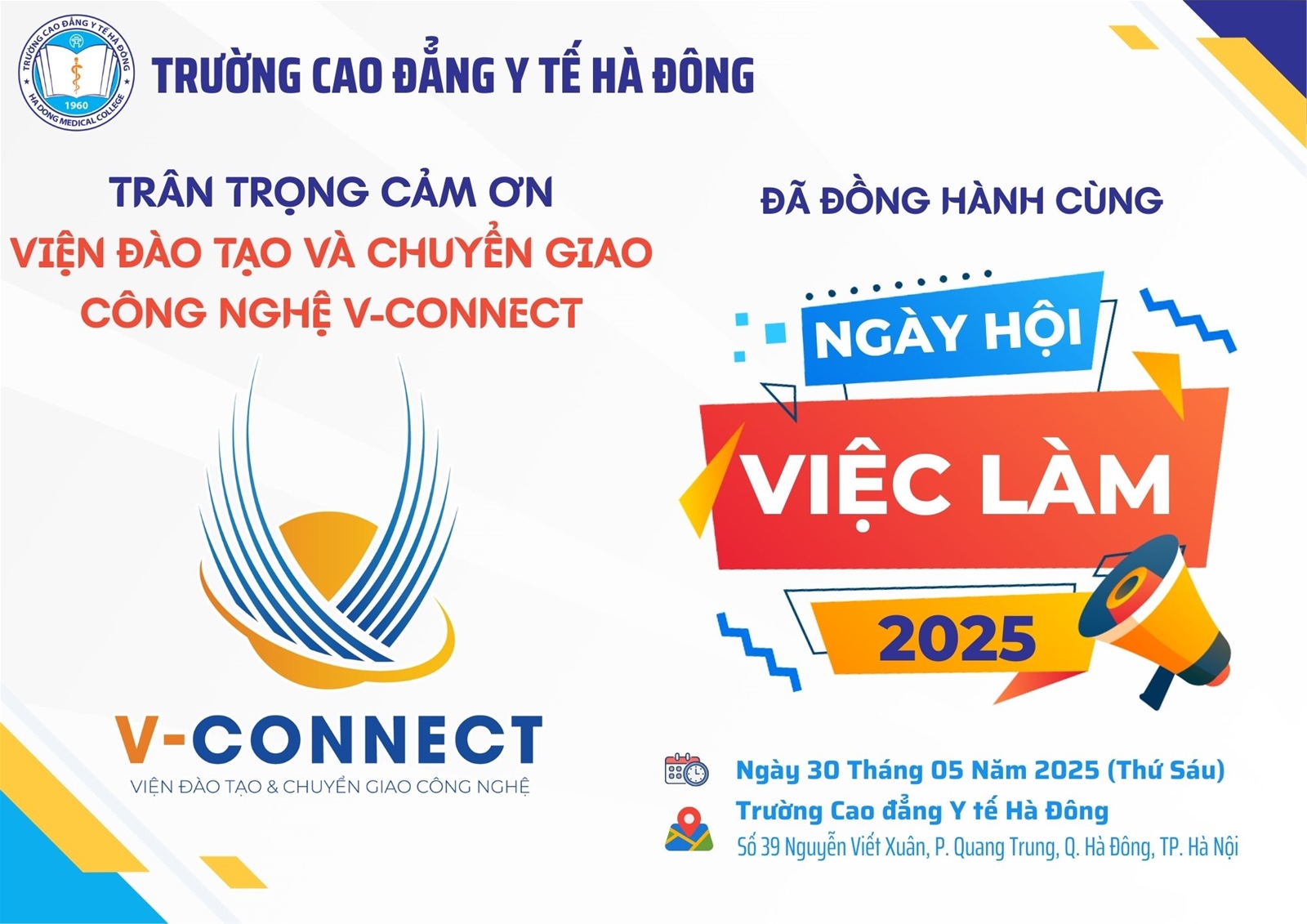 HDMC Job Fair 2025 - VIỆN ĐÀO TẠO VÀ CHUYỂN GIAO CÔNG NGHỆ V-CONNECT