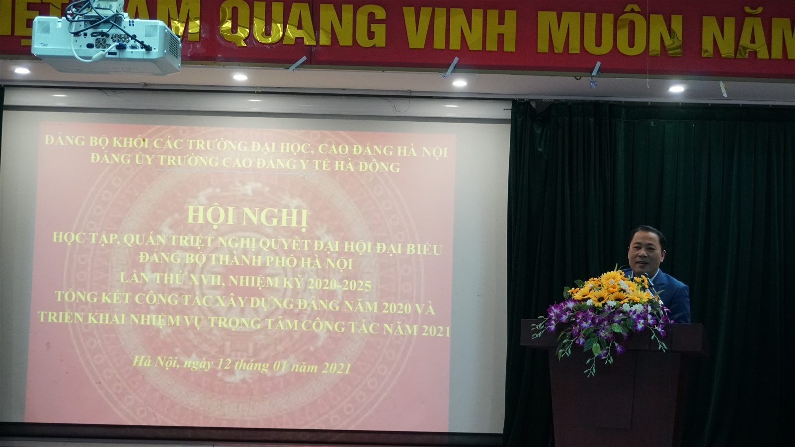 Hội nghị học tập, quán triệt Nghị quyết Đại hội đại biểu Đảng bộ thành phố Hà Nội lần thứ XVII nhiệm kỳ 2020-2025 và Tổng kết công tác xây dựng Đảng năm 2020, triển khai nhiệm vụ trọng tâm công tác năm 2021