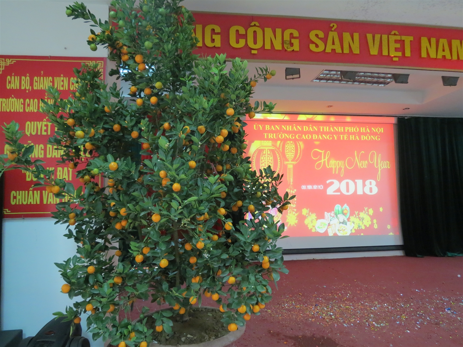 Trường Cao đẳng Y tế Hà Đông gặp mặt đầu xuân Mậu Tuất 2018