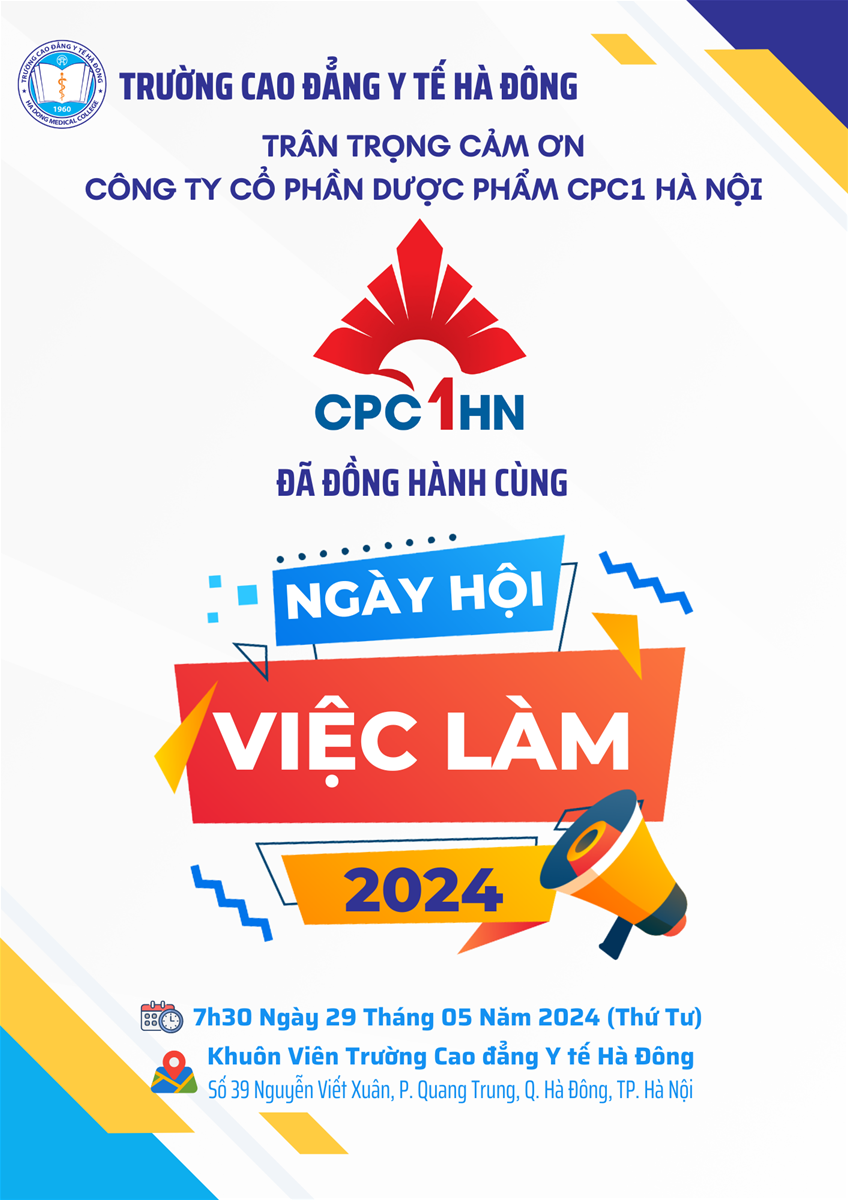 GIỚI THIỆU DOANH NGHIỆP THAM GIA NGÀY HỘI VIỆC LÀM 2024 - CÔNG TY CỔ PHẦN DƯỢC PHẨM CPC1 HÀ NỘI