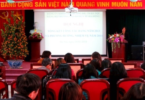 Trường Cao đẳng Y tế Hà Đông tổng kết công tác Đảng năm 2013 và triển khai nhiệm vụ năm 2014